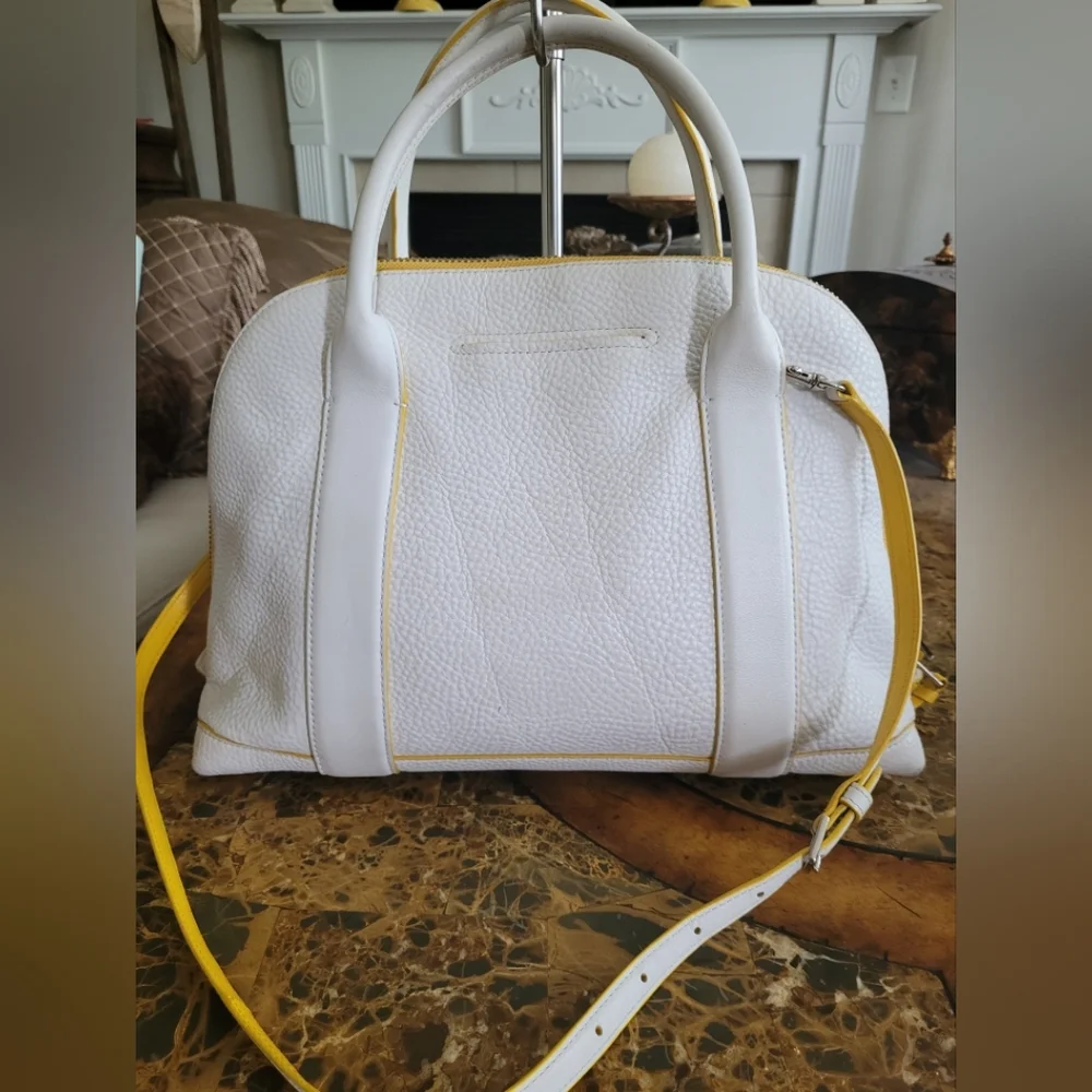 Coach White and Yellow Women's Bag - Picture 2 of 11